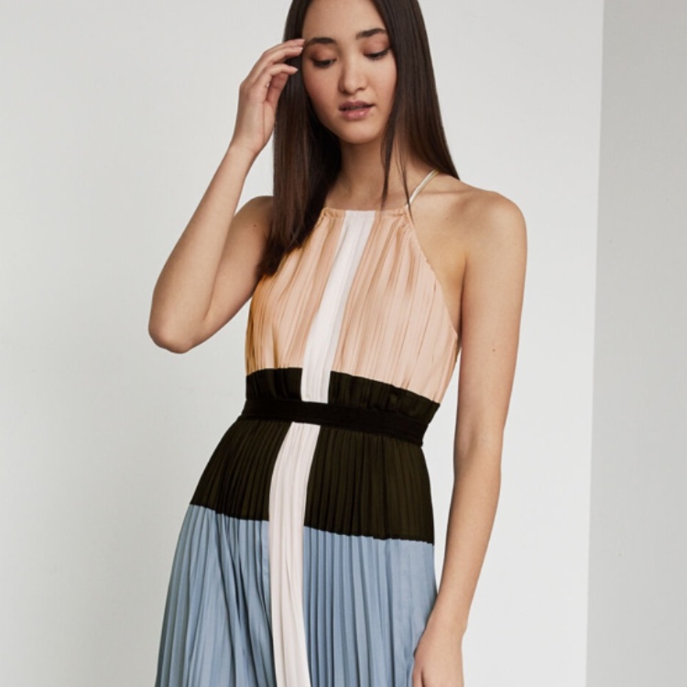 BCBG Maxazria Constantine Color-Blocked Gown